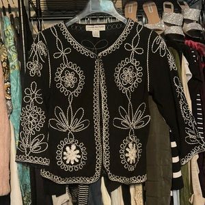 Exquisite Lauren Michelle embroidered Blazer Size S